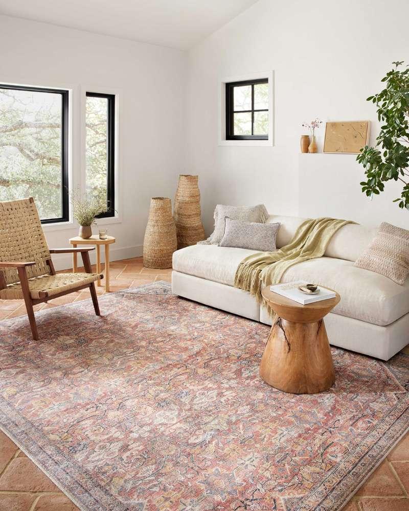 Loloi - Adrian Rust / Denim 7-6in x 9-6in Area Rug - ADRIADR-02RUDE7696 veiw 2