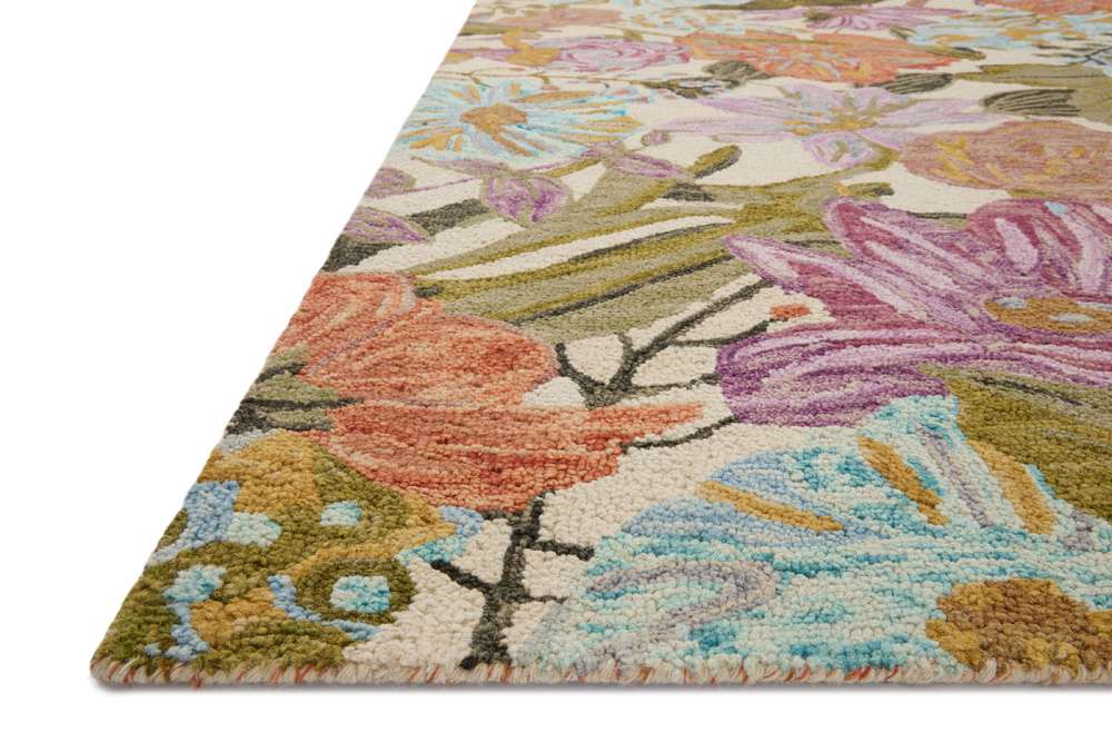 Loloi - Belladonna Ivory / Multi 2-0in x 5-0in Accent Rug - BLOSBLM-04IVML2050 veiw 2