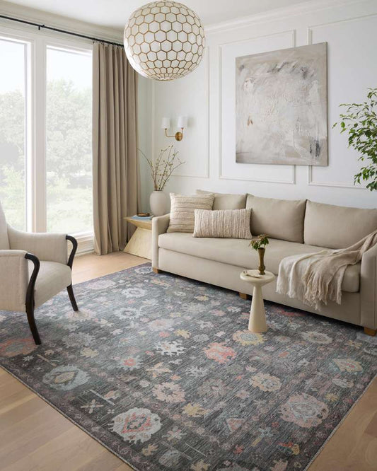 Loloi - Elysium Charcoal / Multi 9-6in x 14 Area Rug - ELYSELY-03CCML96E0 veiw 2