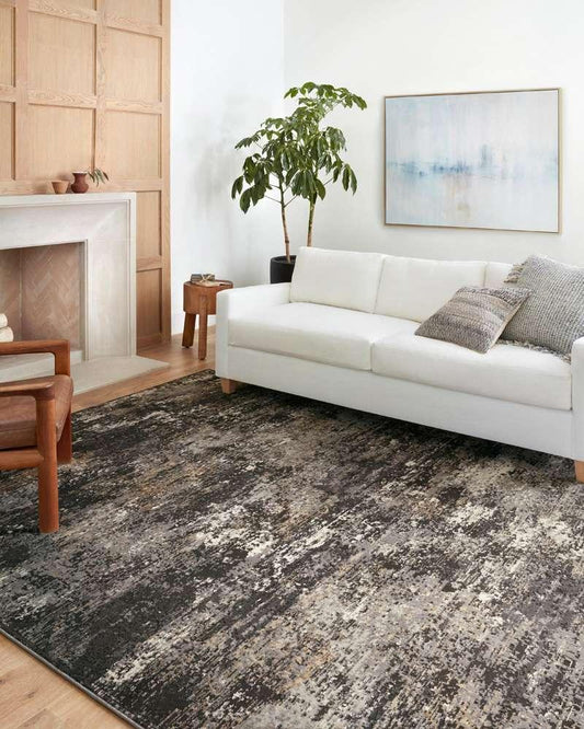 Loloi - Estelle Charcoal / Granite 18in x 18in Sample Rug - ESTEEST-03CCGN160S veiw 2