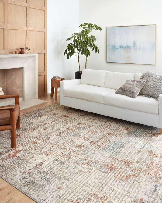 Loloi - Estelle Ivory / Multi 5-3in x 7-8in Area Rug - ESTEEST-04IVML5378 veiw 2
