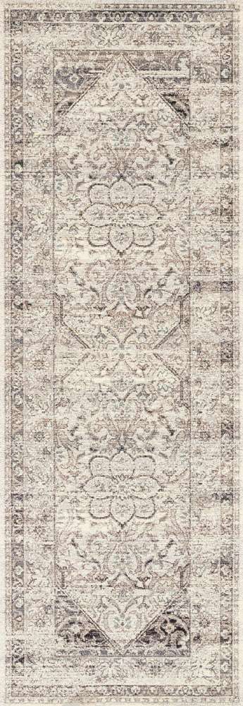 Loloi - Mika Stone / Ivory 2-5in x 11-2in Runner Rug - MIKAMIK-12SNIV25B2 veiw 1