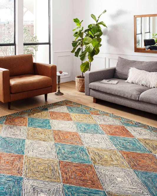 Loloi - Spectrum Sunset / Ocean 3-6in x 5-6in Accent Rug - SPECSPE-02SSOC3656 veiw 2