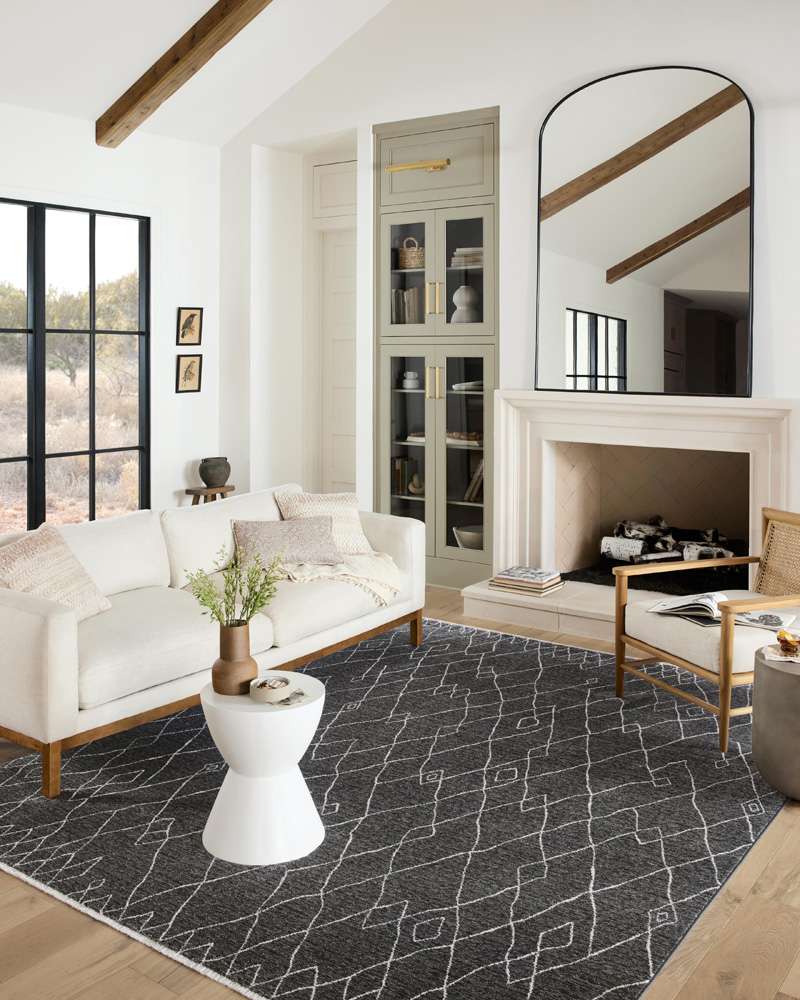 Loloi - Vance Charcoal / Dove 18in x 18in Sample Rug - VANCVAN-11CCDV160S veiw 2