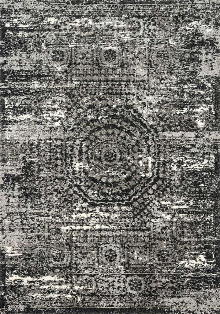 Loloi - Viera Graphite / Black 18in x 18in Sample Rug - VIERVR-11GTBL160S veiw 1