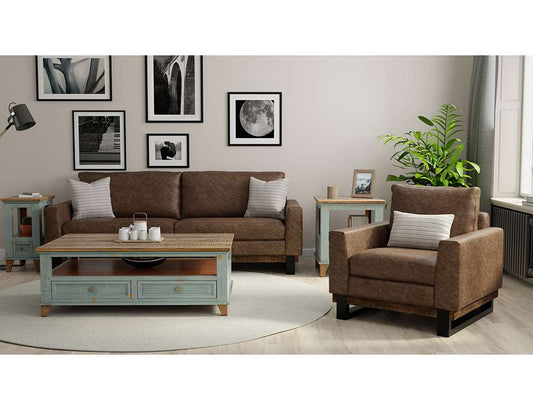 IFD - Blackburn - Metal & Wood Base, Loveseat - IUP778-LOV-212 veiw 2