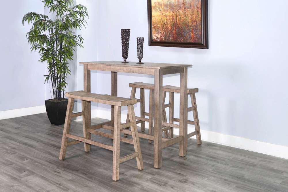 Sunny Designs - Marina - Beach Pebble 30H Bench, Wood Seat - 1671BP-30 veiw 6