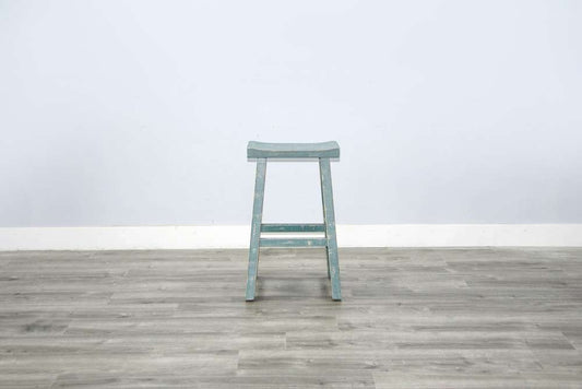 Sunny Designs - Marina - Sea Grass Bar Saddle Seat Stool, Wood Seat (Set of 2) - 1768SG-30 veiw 2