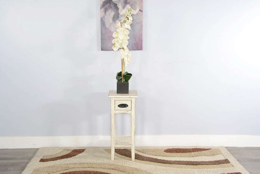 Sunny Designs - Marina - White Sand Chair Side Table - 2077WS veiw 2