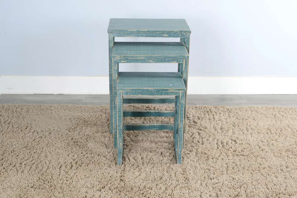 Sunny Designs - Marina - Sea Grass Nesting Table - 2087SG veiw 3