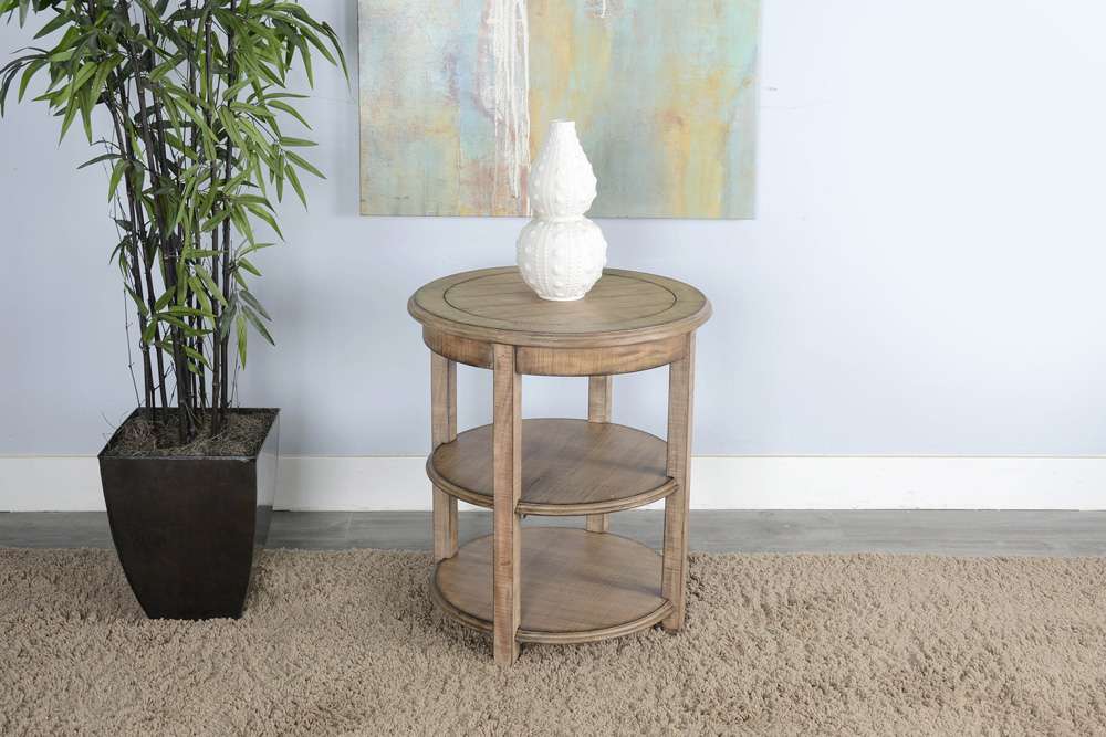 Sunny Designs - Marina - Beach Pebble Side Table - 2085BP veiw 2