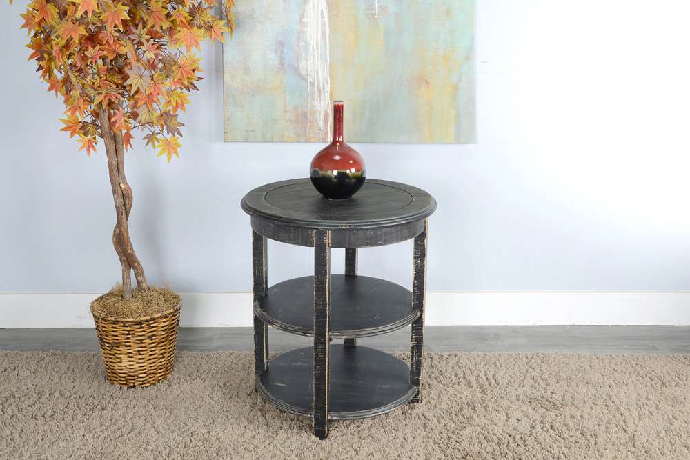 Sunny Designs - Marina - Black Sand Side Table - 2085BS veiw 2