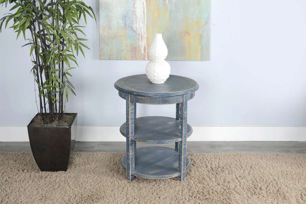 Sunny Designs - Marina - Ocean Blue Side Table - 2085OB veiw 2