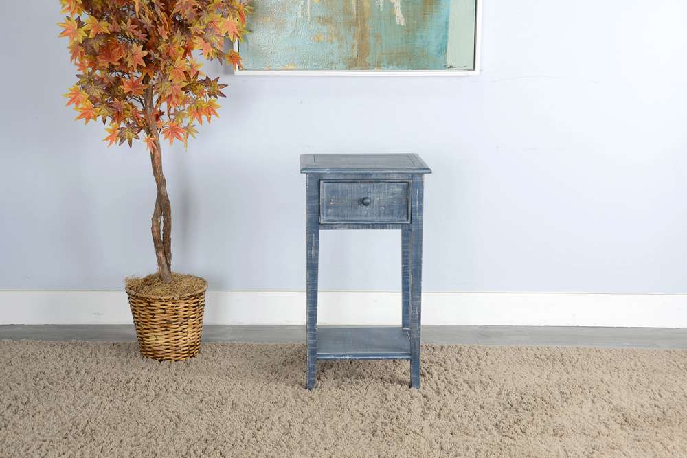 Sunny Designs - Marina - Ocean Blue Side Table - 2090OB veiw 2