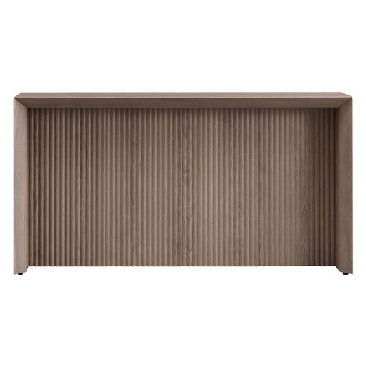 Hudson & Canal - Piedmont 56in Wide Rectangular Console Table in Antiqued Gray Oak - AT2122 veiw 2