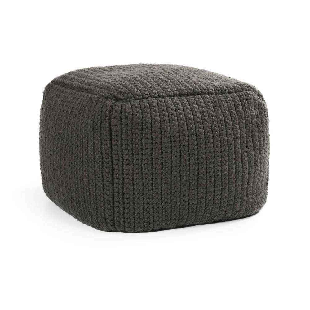 Classic Home - Performance Prism Dark Gray Pouf 18x18x14 - VP10033 veiw 1