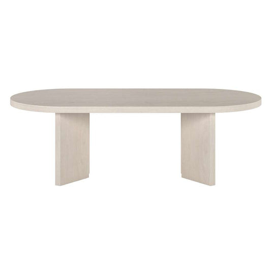 Hudson & Canal - Alma 48in Wide Oval Coffee Table in Alder White - CT2090 veiw 2