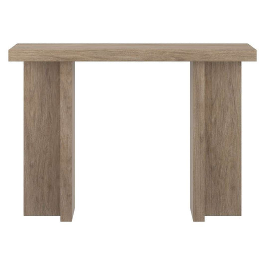 Hudson & Canal - Dimitra 42in Wide Rectangular Console Table in Antiqued Gray Oak - AT2076 veiw 2