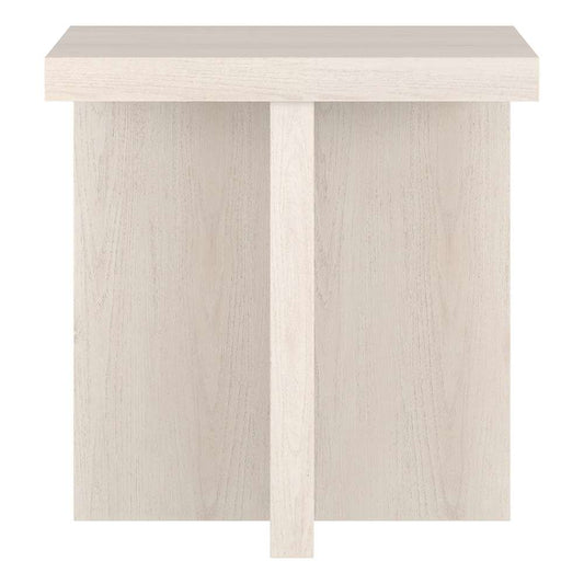 Hudson & Canal - Elna 22in Wide Square Side Table in Alder White - ST2030 veiw 2
