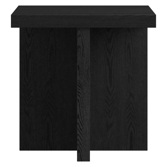 Hudson & Canal - Elna 22in Wide Square Side Table in Black Grain - ST2029 veiw 2