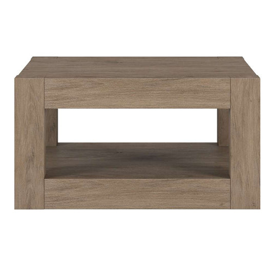 Hudson & Canal - Hughes 32in Wide Square Coffee Table in Antiqued Gray Oak - CT2028 veiw 2
