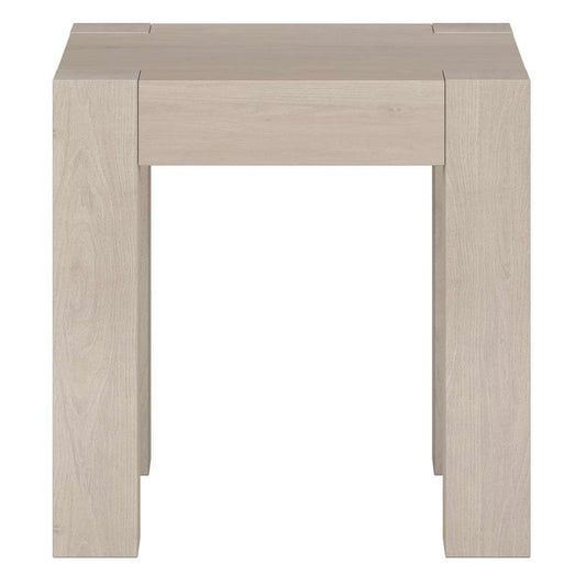 Hudson & Canal - Langston 22in Wide Square Side Table in Alder White - ST2033 veiw 2