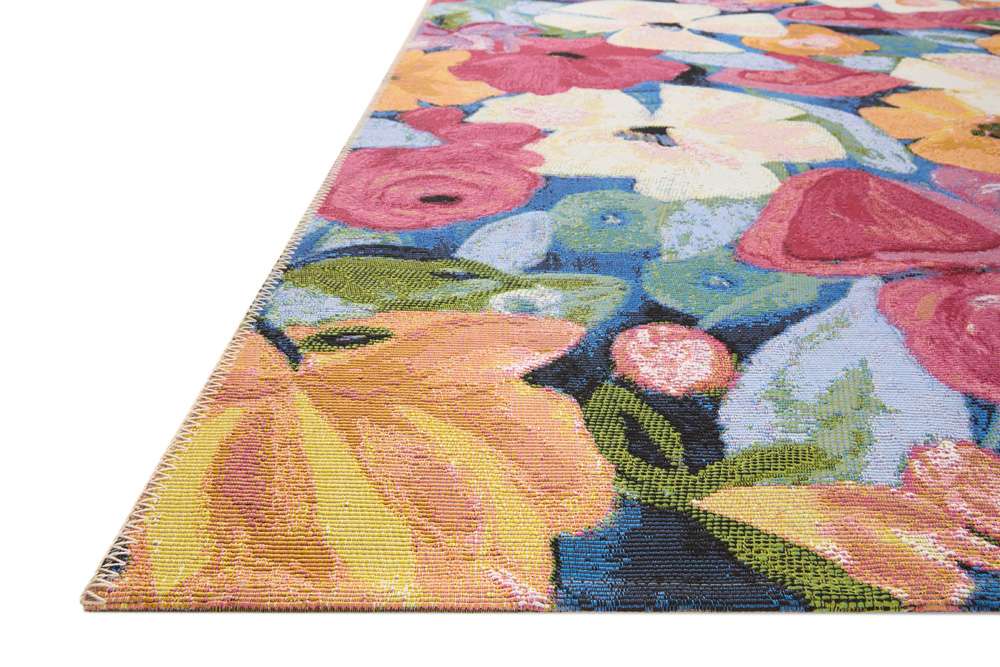 Loloi - Botanical Navy / Multi 7-10in x 11-2in Area Rug - BOTABOT-02NVML7AB2 veiw 3