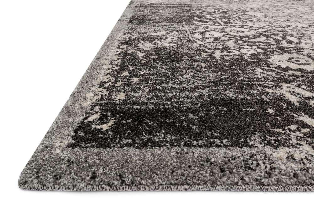 Loloi - Emory Black / Ivory 18in x 18in Sample Rug - EMOREB-01BLIV160S veiw 5
