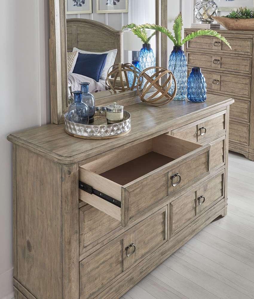 American Woodcrafters - Meadowbrook Dresser - Sand - 2600-260 veiw 3