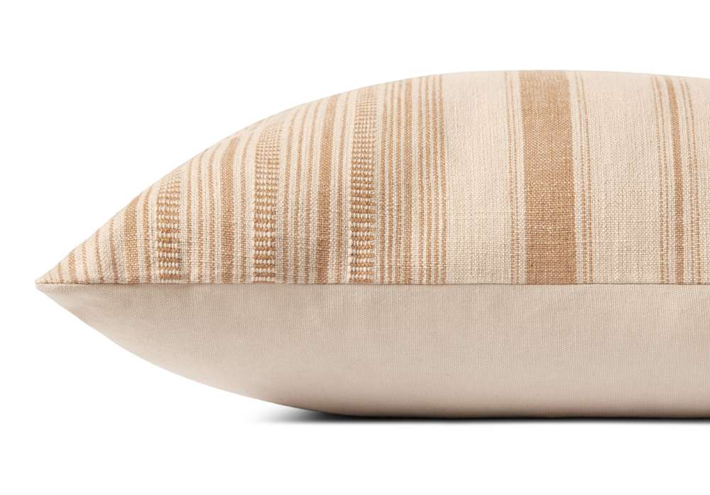 Angela Rose x Loloi - Celina PAR0015 Ivory / Wheat 18 x 18 Cover Only Pillow - P226PAR0015IVWTPIL1 veiw 4