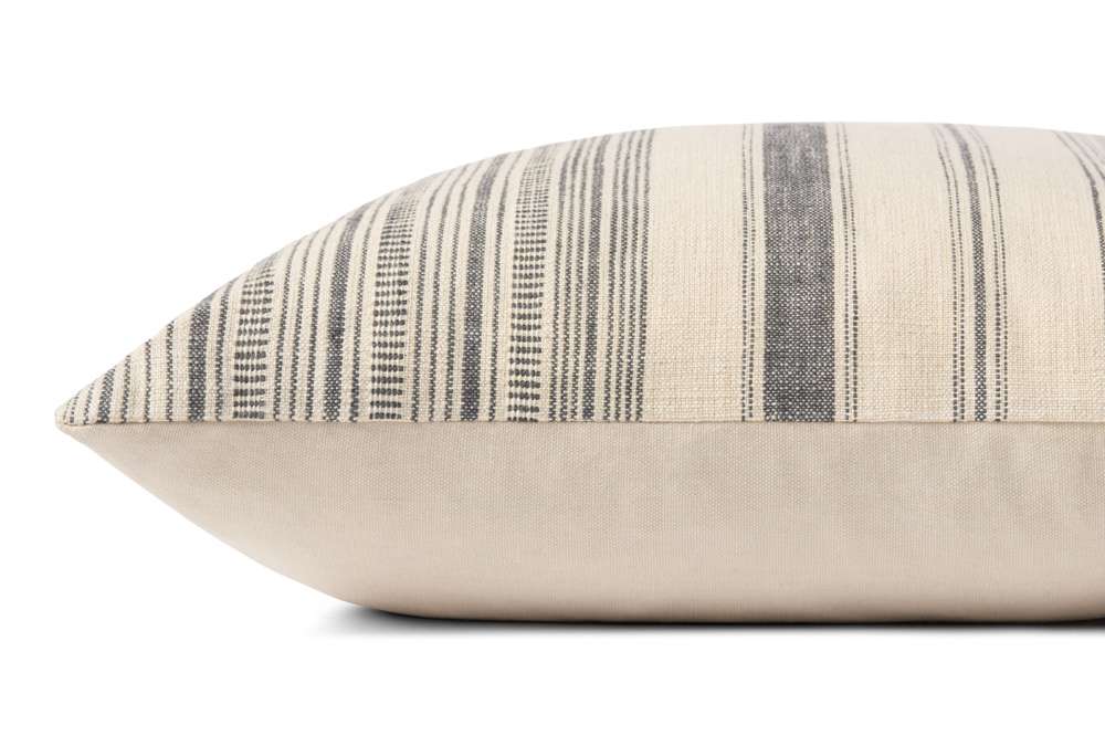 Angela Rose x Loloi - Celina PAR0015 Ivory / Grey 18 x 18 Cover w/Poly Pillow - PSETPAR0015IVGYPIL1 veiw 2