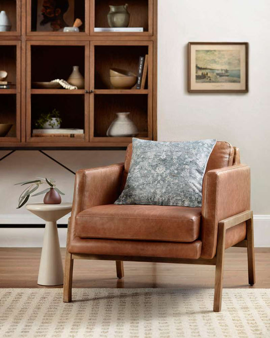 Chris Loves Julia x Loloi - PCJ0007 Grey 18in x 18in w/Poly Pillow - P196PCJ0007GY00PIL1 veiw 2