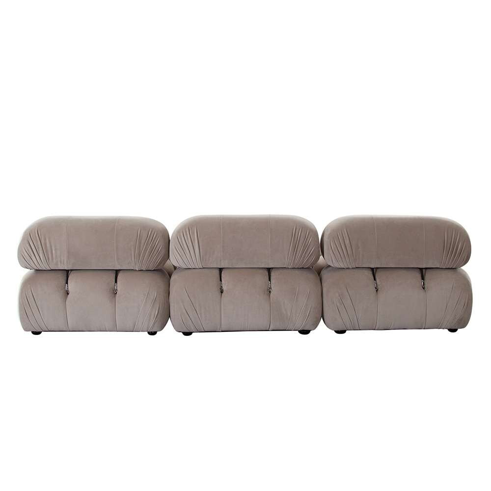 Diamond Sofa - Paloma 4PC Modular 111 Inch Reversible Chaise Sectional in Mink Tan Velvet - PALOMA1LC1AC1RC1OTTN veiw 13