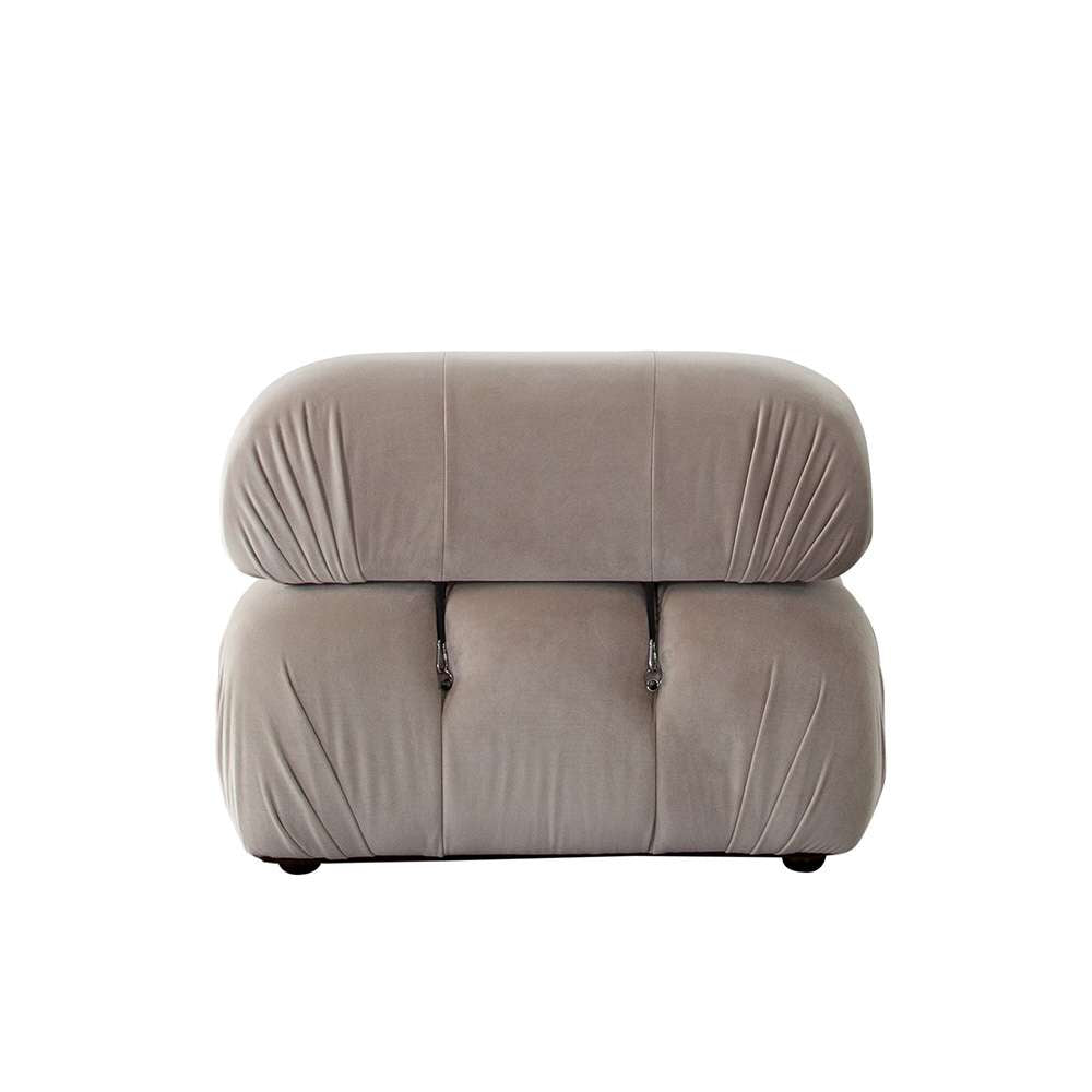 Diamond Sofa - Paloma Armless Chair in Mink Tan Velvet - PALOMAACTN veiw 12