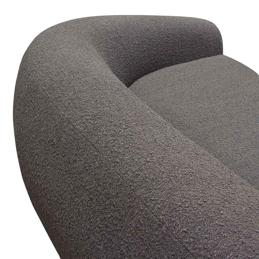 Diamond Sofa - Pascal Sofa in Charcoal Boucle Textured Fabric w/ Contoured Arms & Back - PASCALSOCC veiw 13