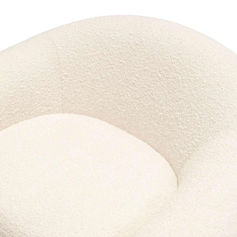Diamond Sofa - Pascal Swivel Chair in Bone Boucle Textured Fabric w/ Contoured Arms & Back - PASCALCHBO veiw 11