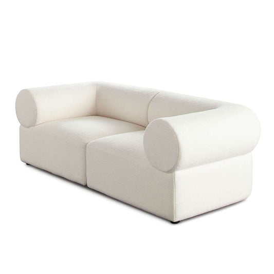 Diamond Sofa - Zia 2PC Modular Sofa in Ivory Sherpa Fabric - ZIA2SCIV veiw 2