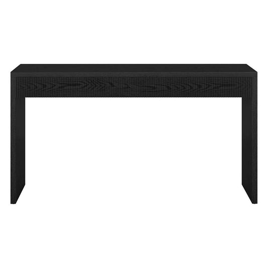 Hudson & Canal - Lawrence 55in Wide Rectangular Console Table in Black Grain - AT2054 veiw 2