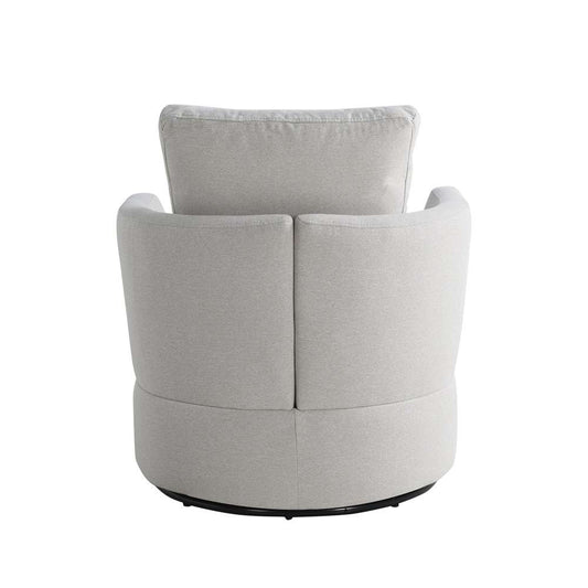 Lifestyle Solutions - Studio Living Ellison Swivel Accent Chair, Ivory - 171A009IVO veiw 2