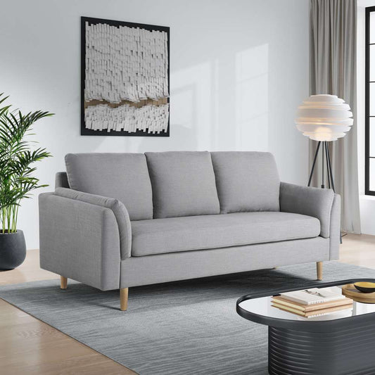 Lifestyle Solutions - Studio Living Straff Sofa, Light Grey - 133A015LTG veiw 2