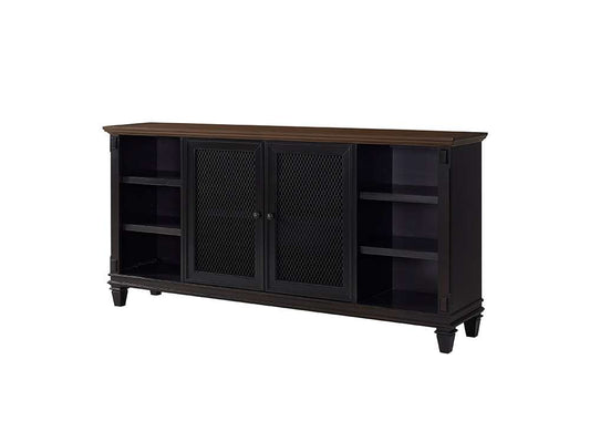 Martin Furniture - Hartford - Traditional Wood Sideboard, Dining Storage, TV Stand, Entertainment Console, Fully Assembled, Black - IMHF370 veiw 2