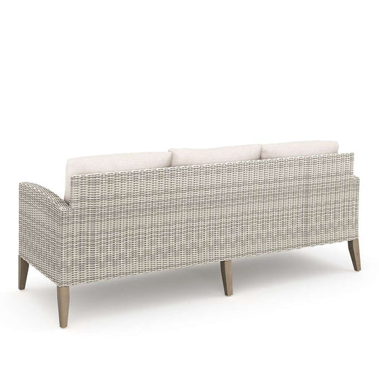 New Classic Furniture - Carezza 6 Piece Patio Set-Outdoor Sofa, 2 Outdoor Chairs, 2 Outdoor Ottomans & Outdoor Coffee Table- Taupe - 60-852G-6P veiw 2