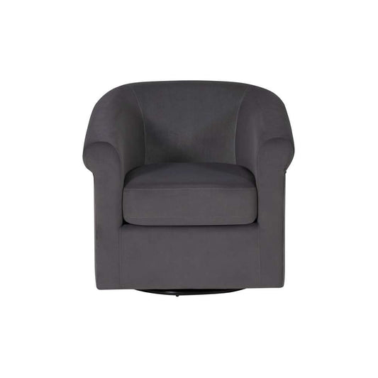 Powell Company - Bonnie Swivel Club Chair, Gray - D1209S23GREY veiw 2