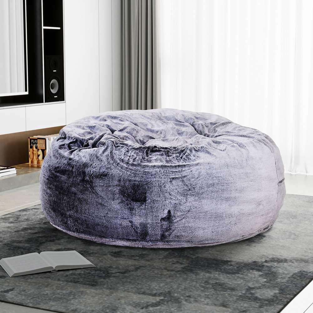 Primo International - Sealy® Bala 5ft Faux Fur Memory Foam Bean Bag - 59939 veiw 3