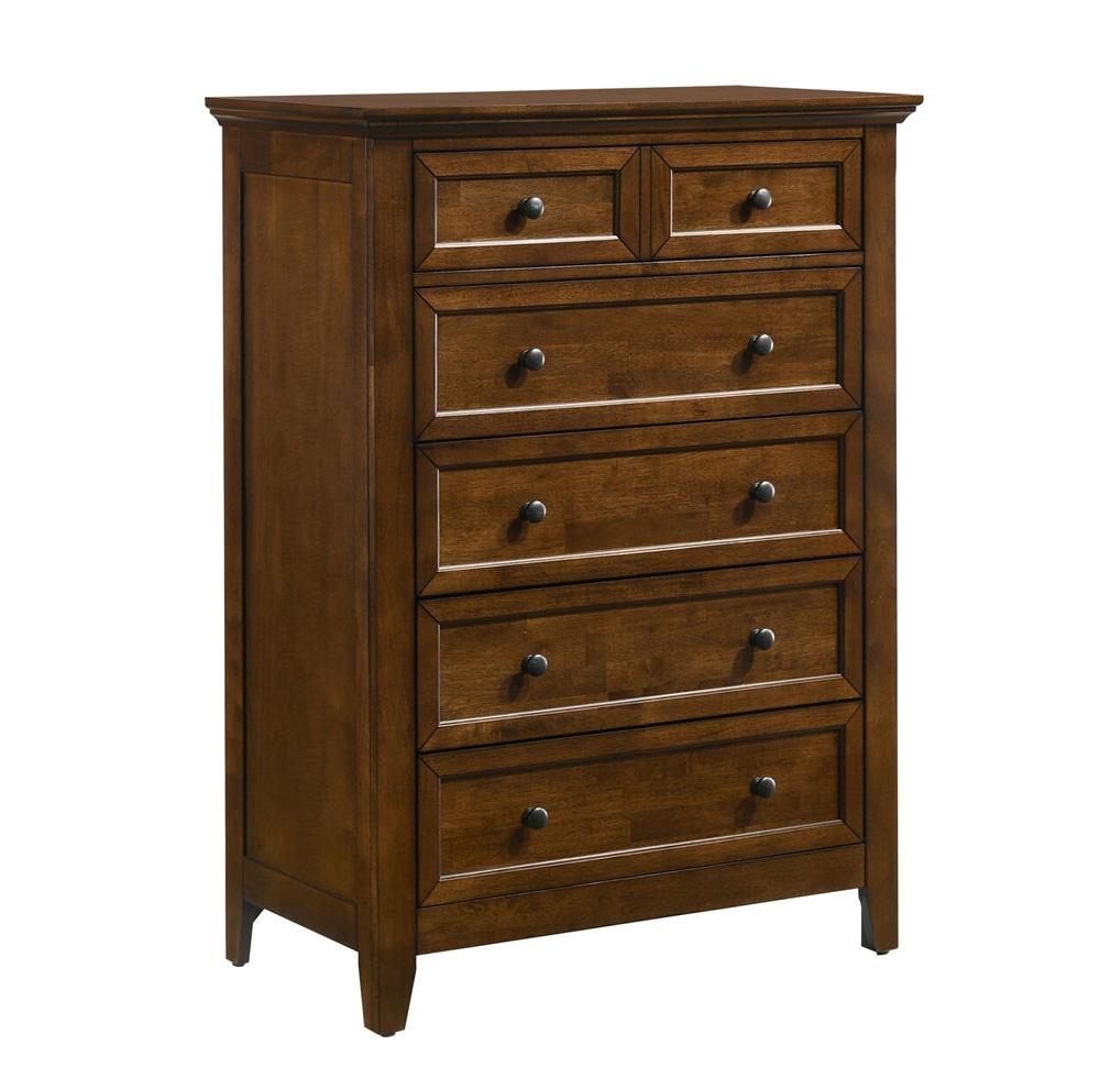Intercon Furniture - San Mateo Youth Chest, 5 Drawer in Tuscan - SM-BR-N4305-TUS-C veiw 1