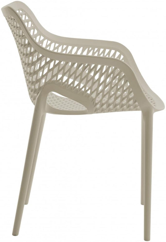 Meridian Furniture - Mykonos Taupe Outdoor Patio Dining Chair (Set of 4) - 329Taupe veiw 2