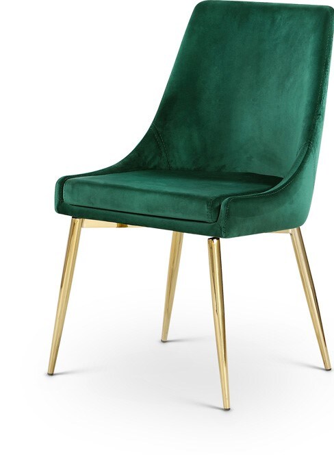 Meridian Furniture - Karina Green Velvet Dining Chair (Set of 2) - 783Green-C veiw 1