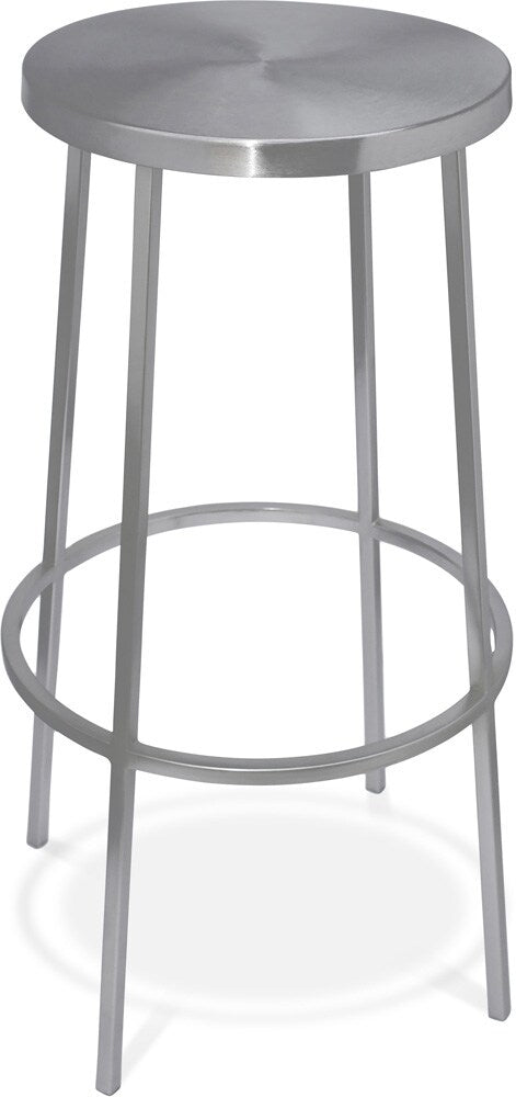 Meridian Furniture - Tyson Silver Iron Bar Stool - 950Silver veiw 1