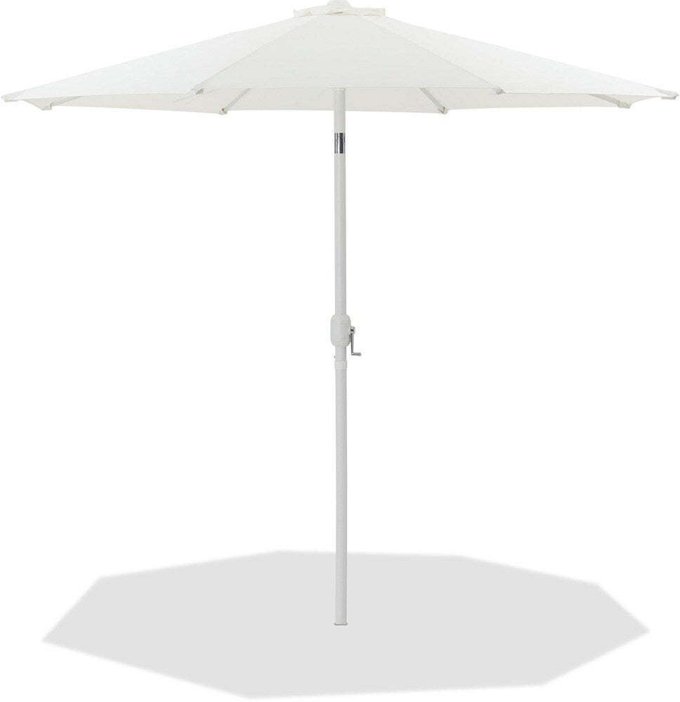 Meridian Furniture - Fiji White Fabric Patio Umbrellas - 55015White-U veiw 1