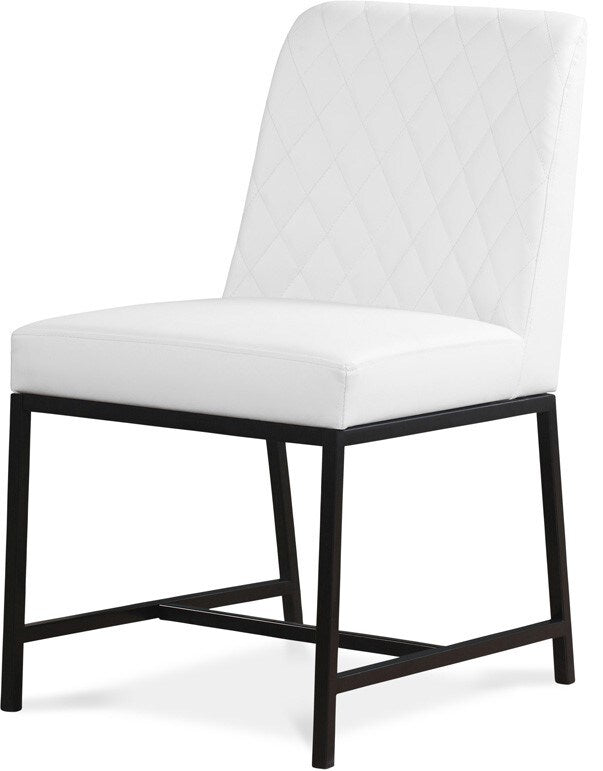 Meridian Furniture - Bryce White Vegan Leather Dining Chair (Set of 2) - 918White-C veiw 1